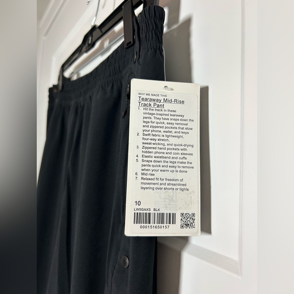 Size 10 lululemon black jogger track pants NWT - Picture 11 of 16